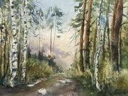 Leśna droga, 41x31cm