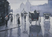 w londyńskiej mgle, 21x30cm
