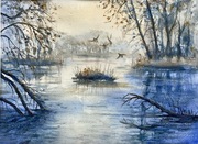 Listopadowy poranek, 31x41 cm