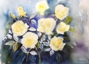 Żóte róże,36x47cm
