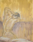 akt męski  akryl 40x30cm