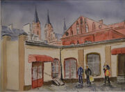 kolorowe podwórka, 26x35cm