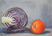 kapusta i pomarańcza 30x40cm
