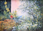 za kościelnym płotem  30x40cm
