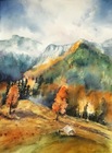 w górach, 38x54cm
