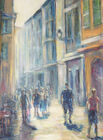 miasto w słońcu 50x40cm,płyta