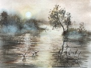 Słońce zachodzi, 31x41 cm