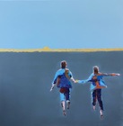 Radość 100x100cm , obraz wyróżniony na międzynarodowym biennale obrazu Quadroart 2023