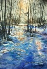 Zimowe słońce 56x38cm